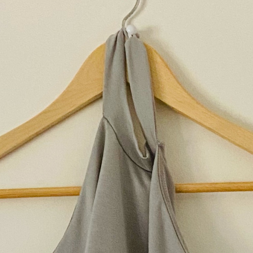 Bodysuit with Ruffles, Gray, Small - Picture 2 of 5